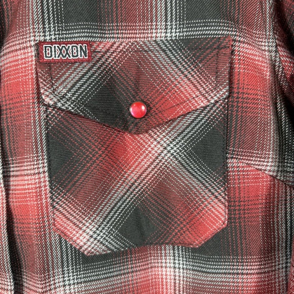 DIXXON Women’s The Count Plaid Pearl Snap Flannel M Limited Edition - Picture 6 of 12